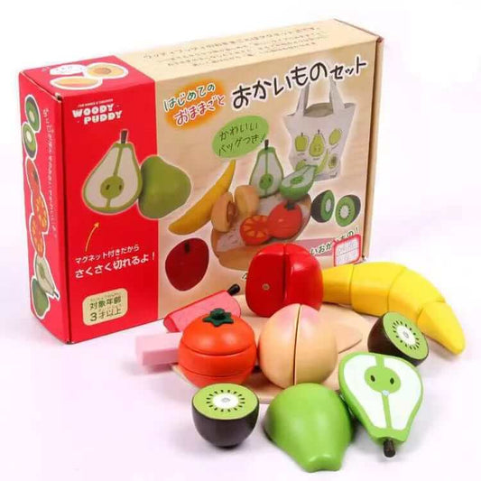 Set de alimentos frutas y verduras con imán