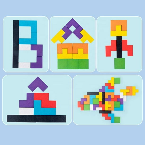 Tetris de madera Montessori